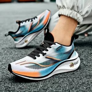Men's Sneakers Professional Marathon Lightweight Carbon Plate Sports Running Shoes Anti-Slip Shock Absorbing Training Shoes - Image 2