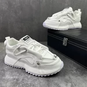 48 size summer men's shoes 2024 new men's mesh breathable sneakers height increasing sports comfortable casual shoes for men - Image 3