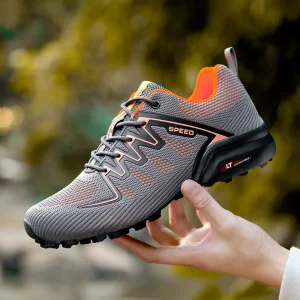 2025 New Men Running shoes Outdoor Breathable Anti-skid Wear-resistant Lace-up Sneakers Male Jogging Training Travel Sport Shoes - Image 6
