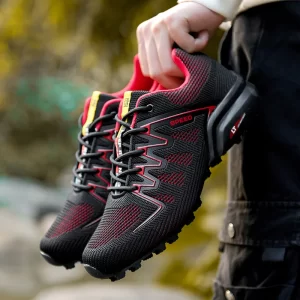 2025 New Men Running shoes Outdoor Breathable Anti-skid Wear-resistant Lace-up Sneakers Male Jogging Training Travel Sport Shoes - Image 4