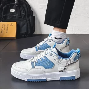 Men's shoes 2024 summer new breathable white shoes men's trendy and versatile thick soled sports board shoes trendy shoes - Image 5