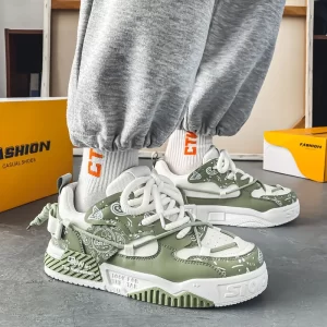 Men Sneakers Ventilate Skate Shoes New Outdoor Casual Shoe Lace Up Vulcanized Shoes for Men Luxury Tenis Shoes Zapatillas Hombre - Image 2