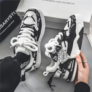 Men Sneakers Ventilate Skate Shoes New Outdoor Casual Shoe Lace Up Vulcanized Shoes for Men Luxury Tenis Shoes Zapatillas Hombre - Image 4