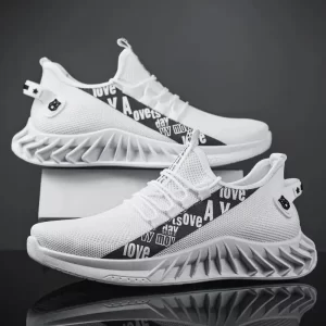New Spring and Autumn Soft soled Running Men's Mesh Breathable Casual Sports Shoes Men's Coconut Trendy Shoes Men's Shoes - Image 2