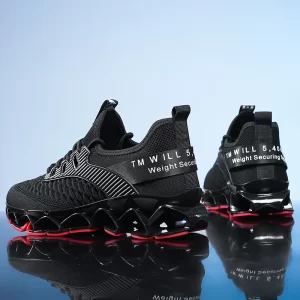 New Men's Autumn Running Shoes Outdoor Platform Tenis Masculino Soft Soled Breathable Casual Sneakers Trend Mesh Shoes 2024