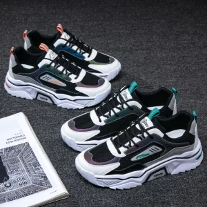 Fashion Man Casual Shoes Outdoor Man White Sneakers High Quality Platform Shoes For Man - Image 4