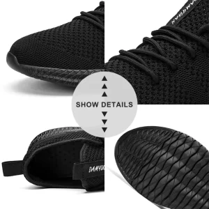 Fujeak Ultralight Running Shoes for Men Casual Breathable Mesh Sneakers Anti-slip Fashion Solid Colour Men's Shoes Plus Size 46 - Image 6