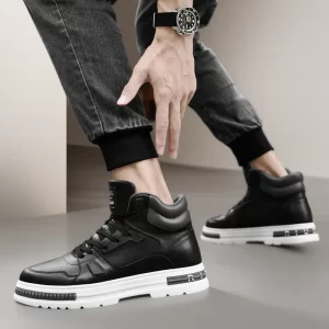 6cm 8cm height increasing shoes genuine Leather mens elevator shoes for man sports sneakers elevate taller lift shoes Luxury - Image 5