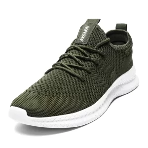 Fujeak Ultralight Running Shoes for Men Casual Breathable Mesh Sneakers Anti-slip Fashion Solid Colour Men's Shoes Plus Size 46 - Image 4
