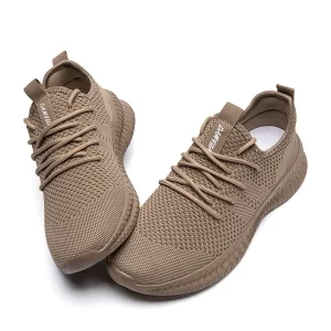 Fujeak Ultralight Running Shoes for Men Casual Breathable Mesh Sneakers Anti-slip Fashion Solid Colour Men's Shoes Plus Size 46 - Image 5
